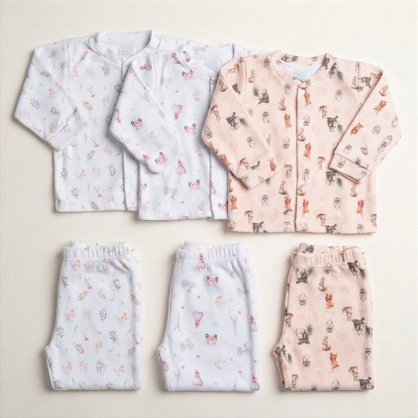 Conjunto Infantil Menina Calça e Blusa Soft Premium