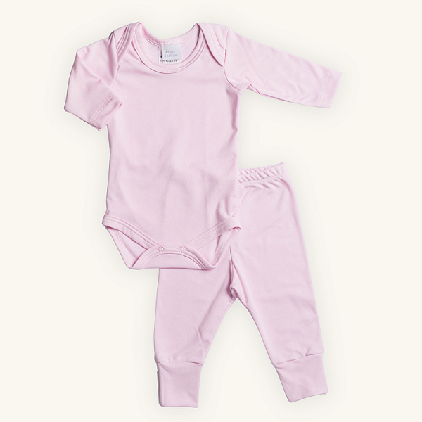 Conjunto Body com Calça Bebê Térmico Malha Premium com proteção UV