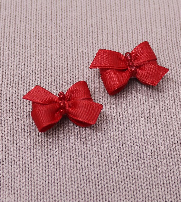 Presilha de cabelo Bebê Laço Pequeno Velcro - Perolas (2 unidades)