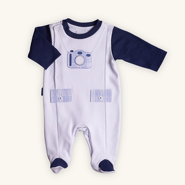 Macacão Bebê Fotografo Suedine 100% Algodão Nobre