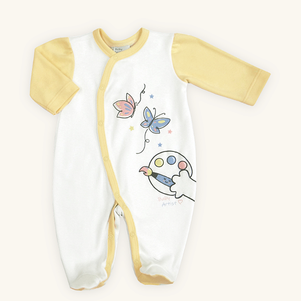 Macacão Bebê Baby Artist Suedine 100% Algodão Premium