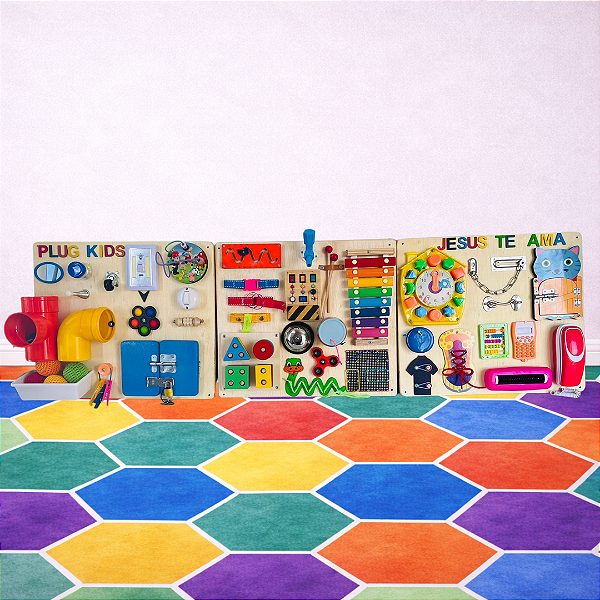 Painel Triplo Colômbia - com 138x40cm