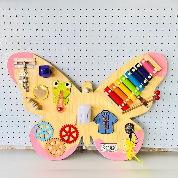 Painel sensorial Borboleta - com 65x45cm