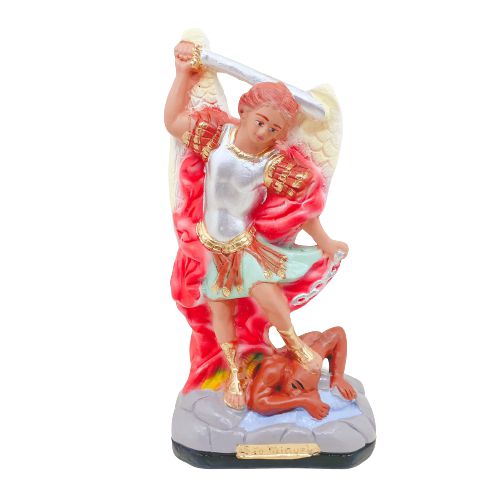 São Miguel Arcanjo de gesso - 20cm