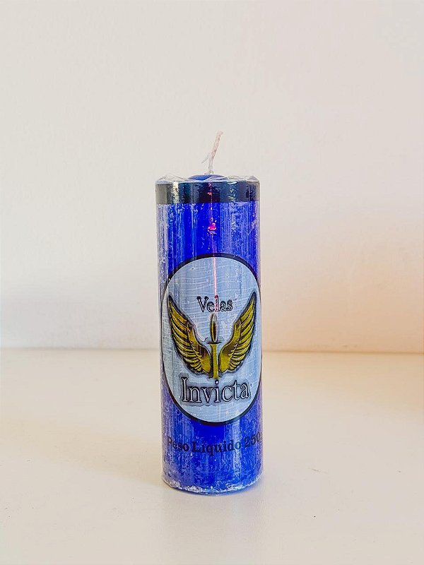 Vela de 7 dias - Azul escuro
