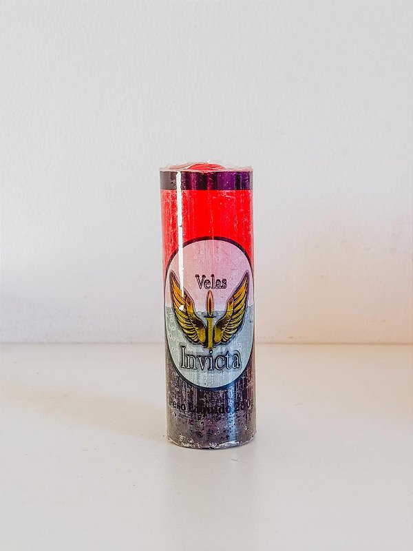 Vela de 7 dias - Vermelha e Preta