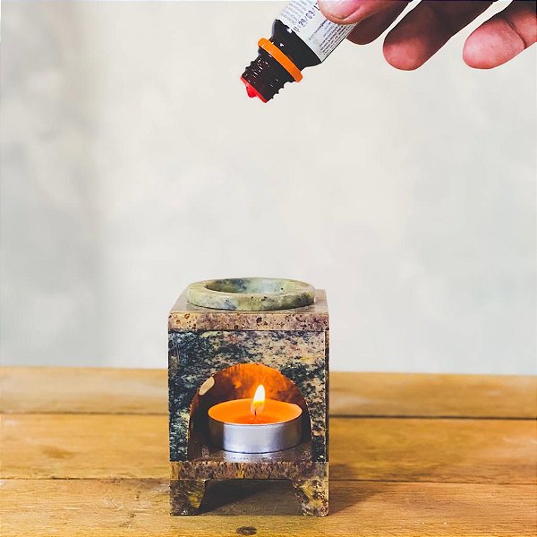 Rechaud difusor de pedra sabão - Sol