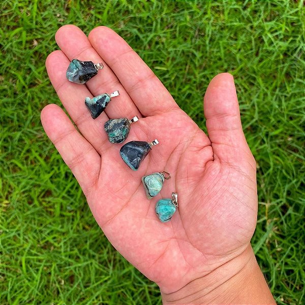 Pingente de Esmeralda Rolada -  Fortalecimento e Cura