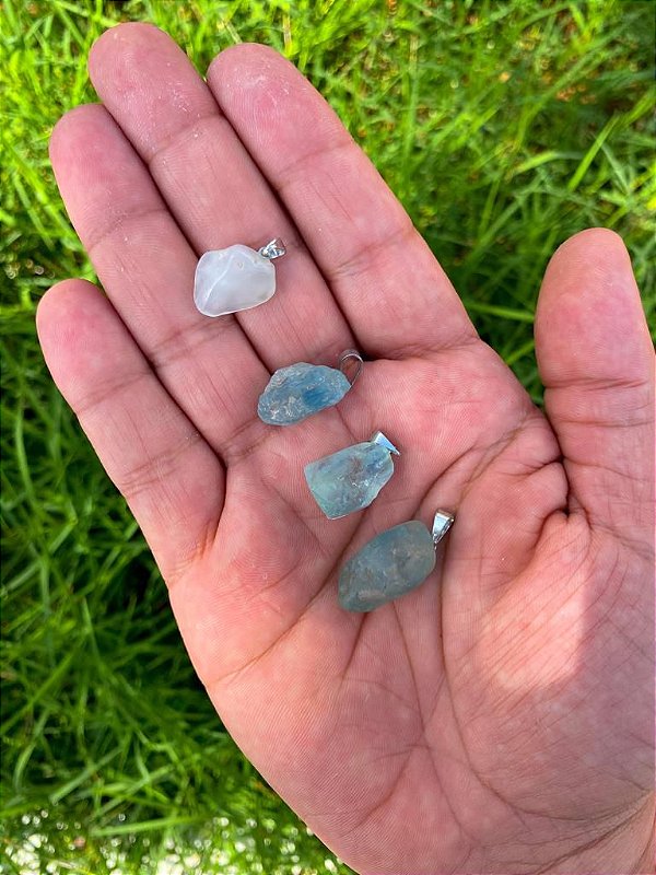 Pingente de topázio azul - clareza