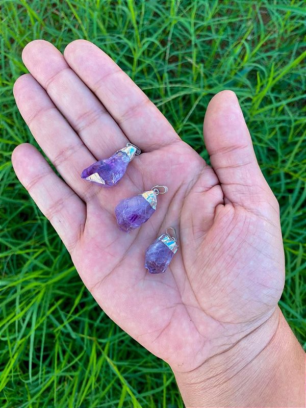 Pingente Ponta de Ametista - Intuição e Transmutação