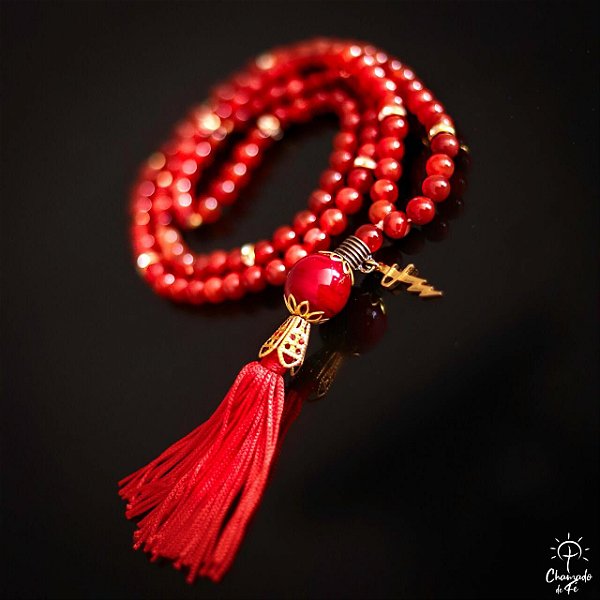 Japamala de iansã de cornalina - Autoconfiança e Coragem