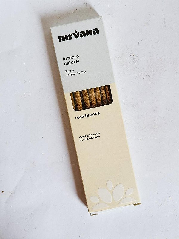 Incenso Nirvana - Rosas brancas