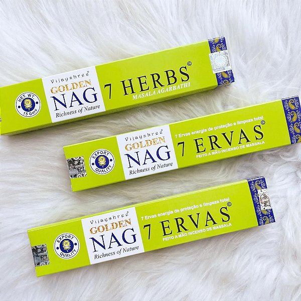 Incenso Golden - 7 ervas
