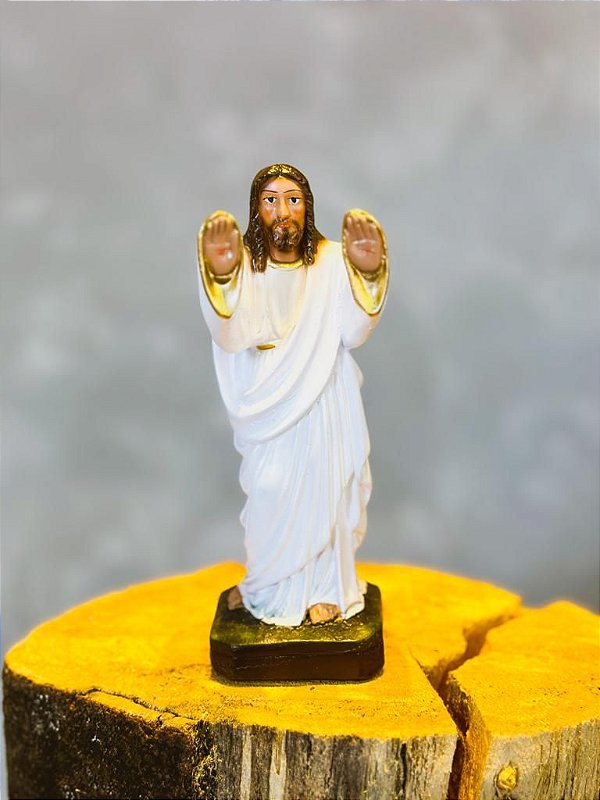 Imagem Oxalá abençoando - Gesso 21cm