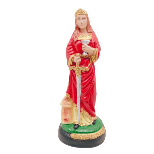 Imagem Santa Barbara de gesso - 20cm