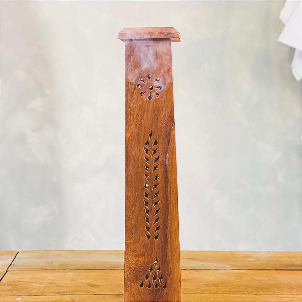 Incensário Torre de Madeira Indiano