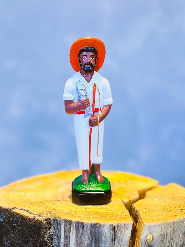 Imagem Baiano Martins Pescador - Gesso 20cm