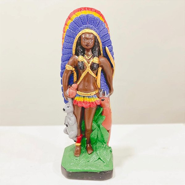 Imagem Cabocla Jurema Caçadora - Gesso