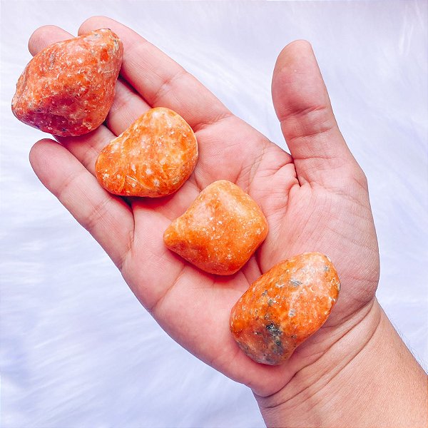 Calcita Laranja Rolada - Alegria e Ânimo