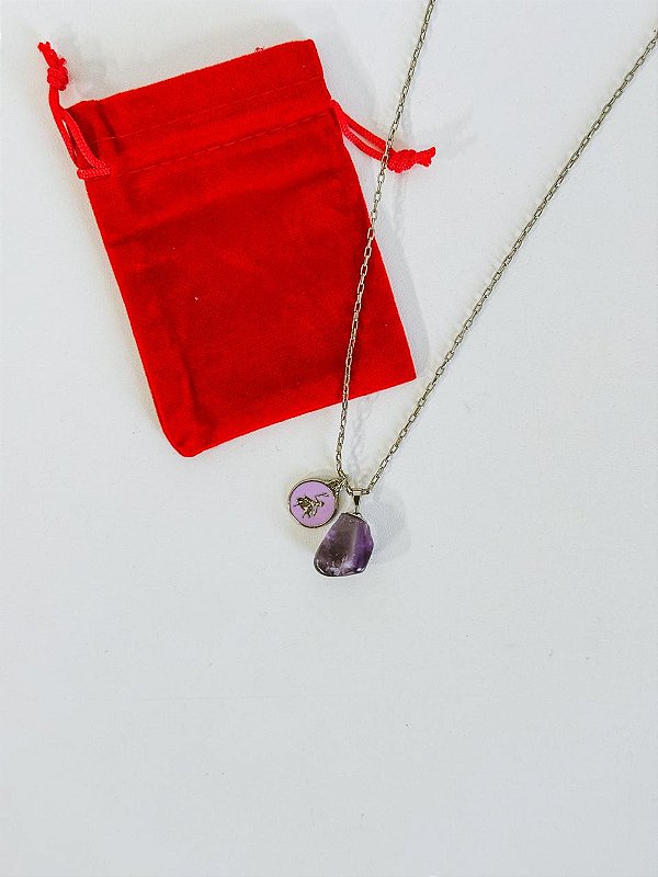 Corrente com Ametista de Nanã - Unissex