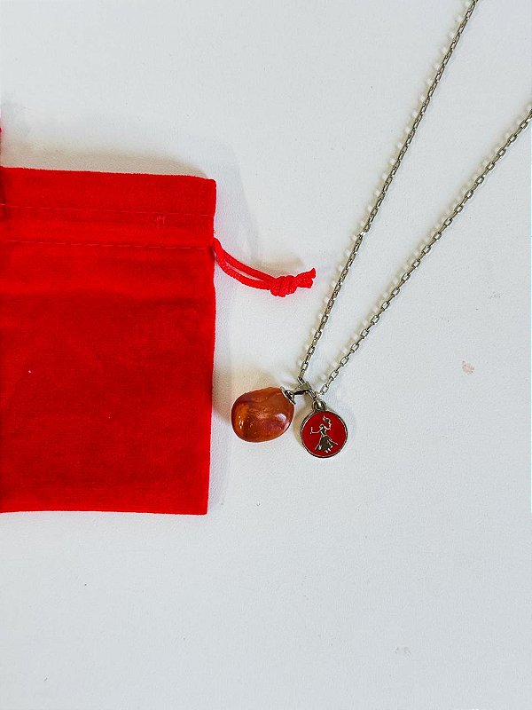 Corrente com Cornalina de Iansã - Unissex