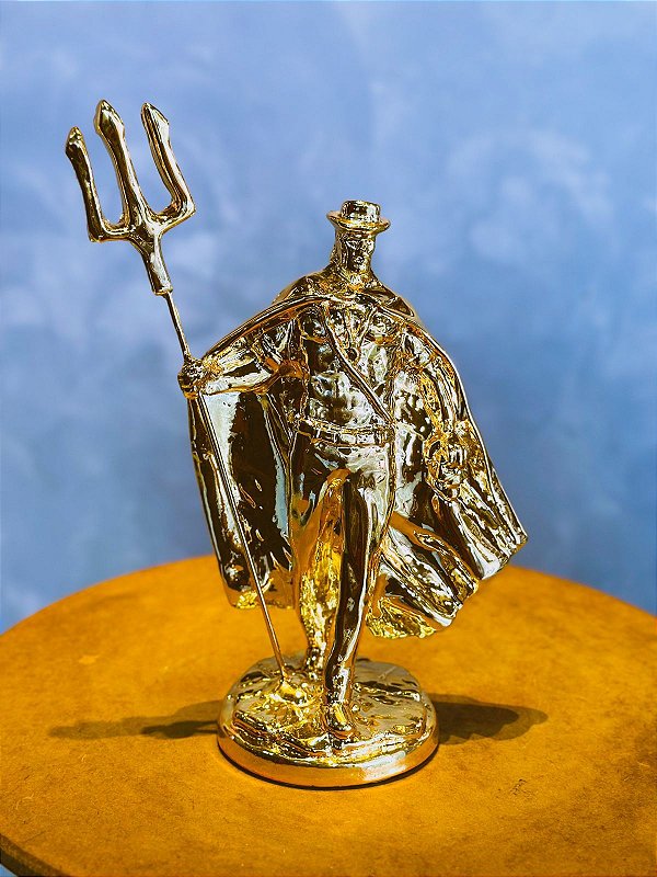 Imagem Exu Tranca Ruas banhada - 25cm