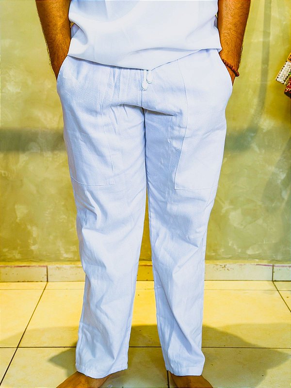 Calça branca - Brim