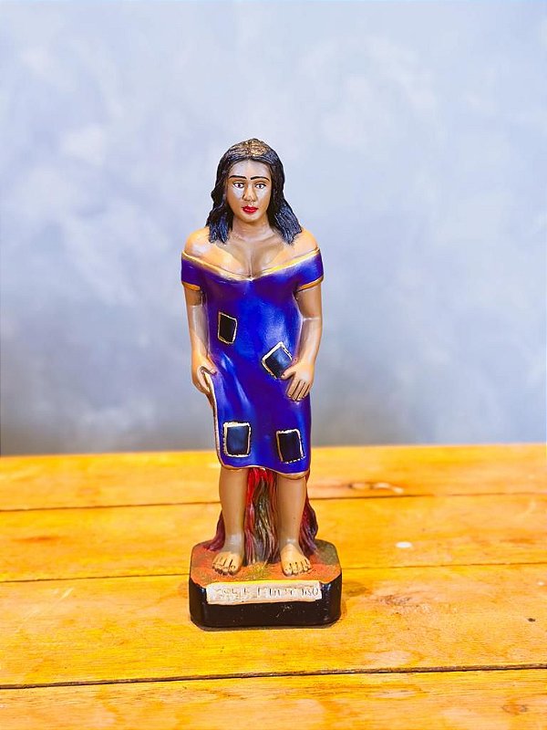 Imagem Pomba Gira Maria Mulambo roxa - 20cm