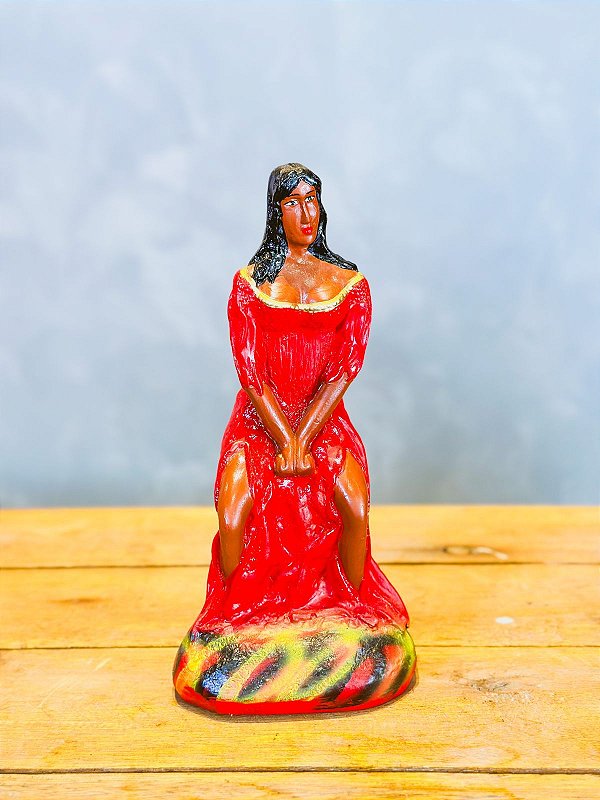 Imagem Pomba Gira Maria Quiteria gesso - 21cm