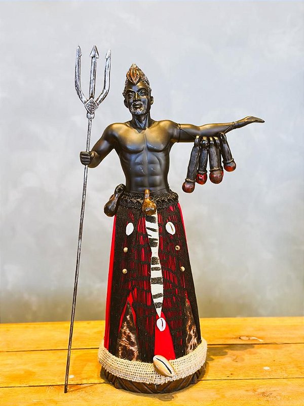 Imagem de Exu em resina - Camasi 40cm