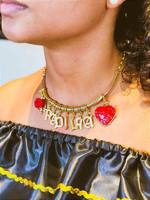 Colar banhado - Pomba Gira Maria Padilha