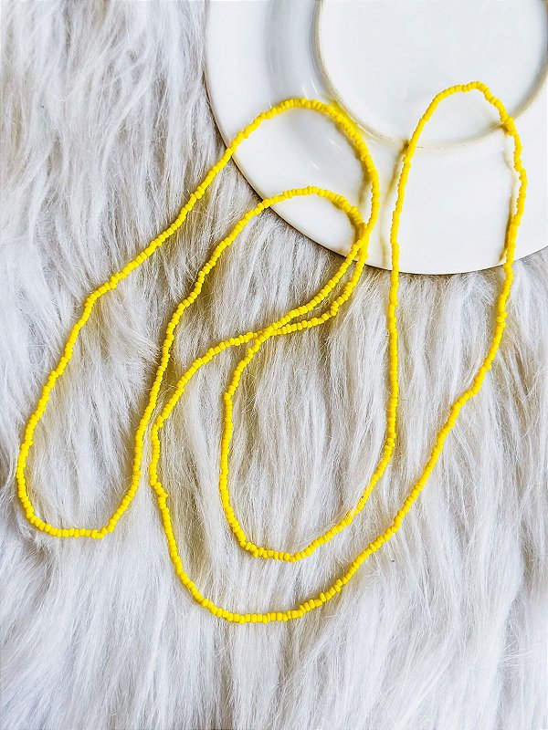 Guia de miçangas - Amarela