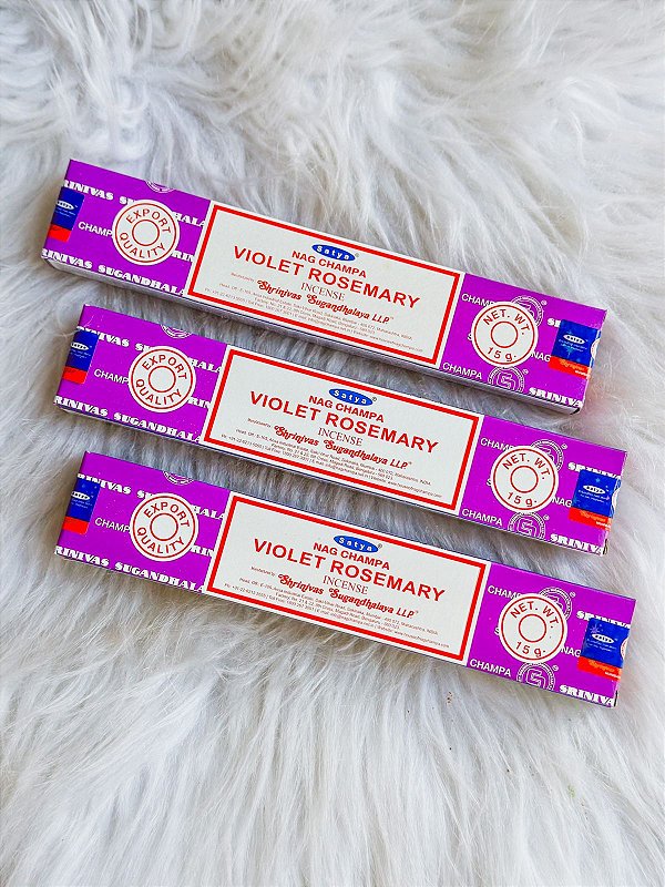 Incenso Satya Massala - Violet Rosemary (Alecrim Violeta)