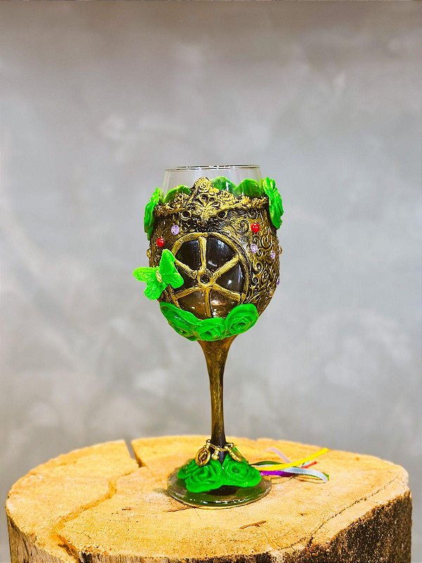 Taça luxo cigana - verde