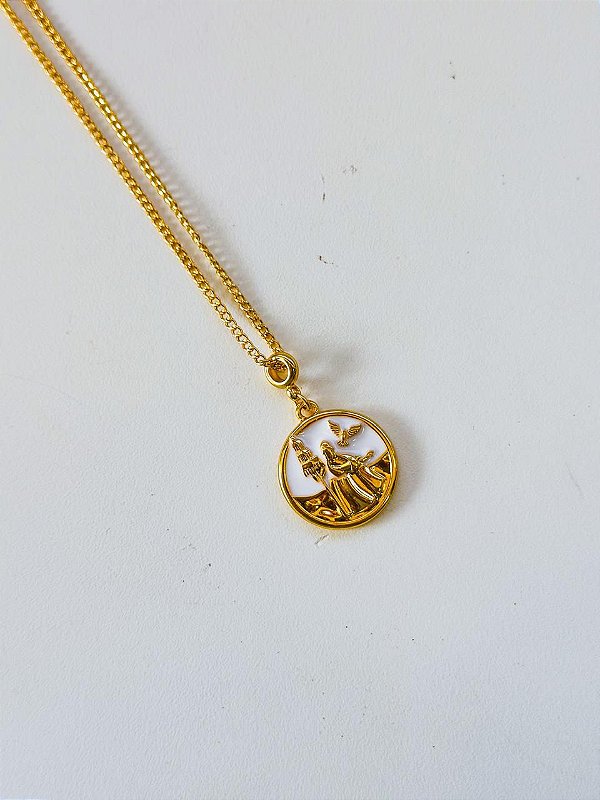 Colar de Oxalá banhado - Unissex