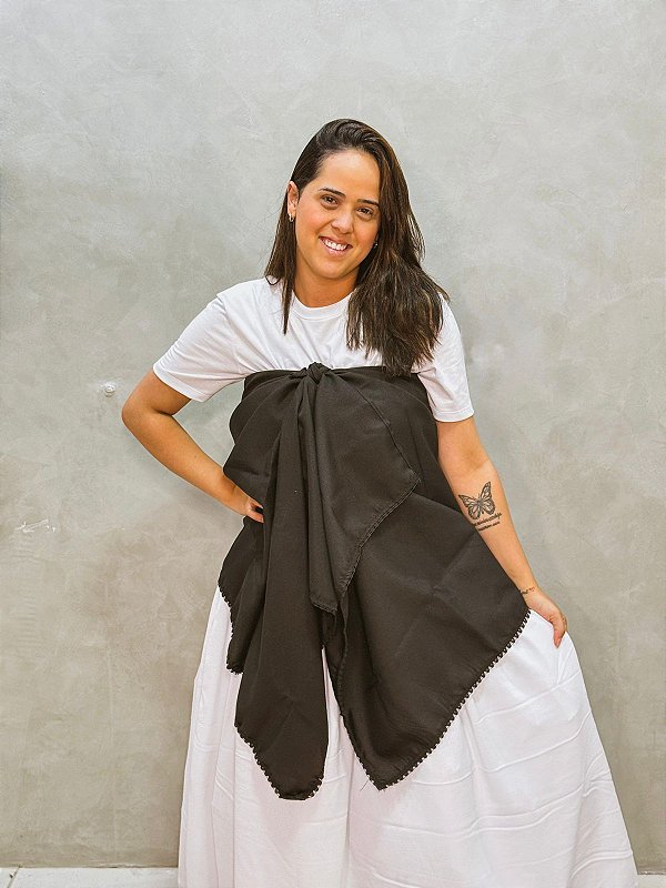 Pano da costa preto de Oxford