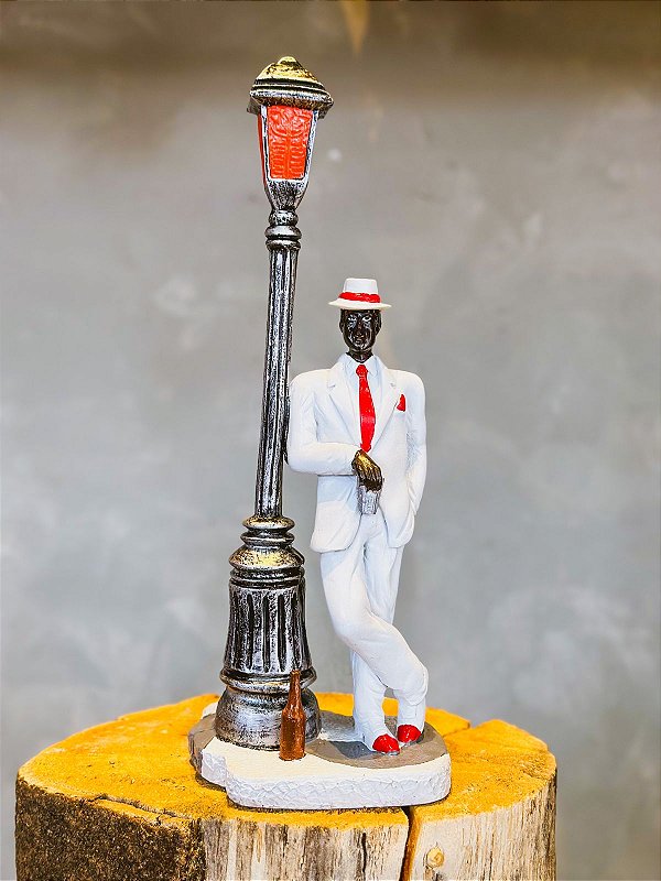 Imagem Zé Pilintra em resina - 35cm