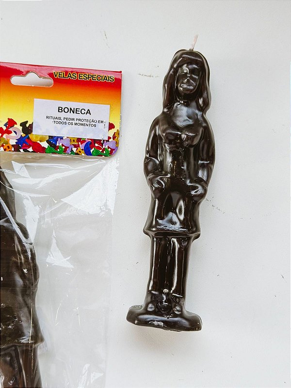 Vela de magia - boneca preta