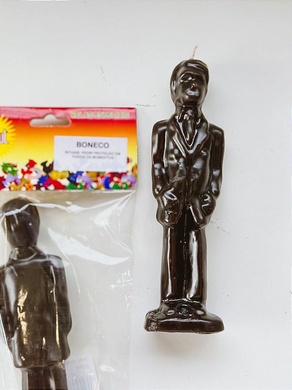 Vela de magia - boneco preto