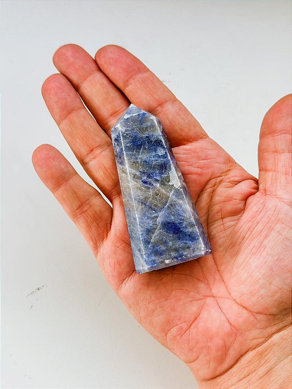 Ponta de quartzo azul 100gr - Peça Única