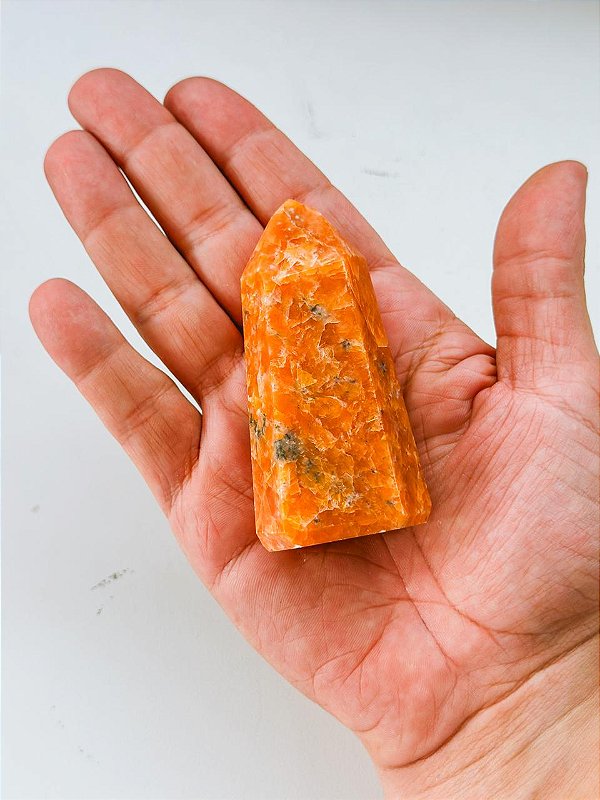 Ponta de Calcita laranja 150gr - Peça Única