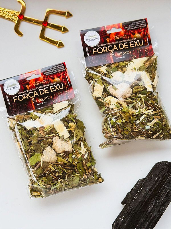Banho de erva força de Exu