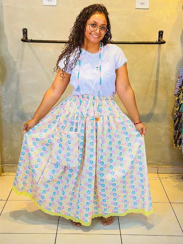 Saia de Erê menina fabrica de Doces