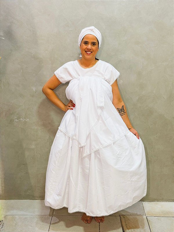 Conjunto Feminino microfibra 4 peças branco