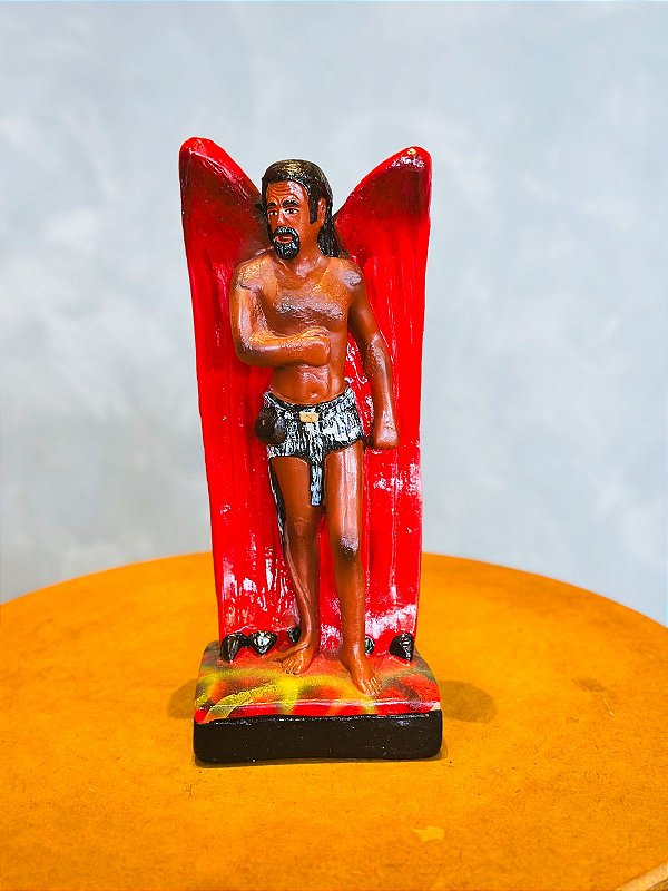 Imagem Exu Morcego gesso - 20cm