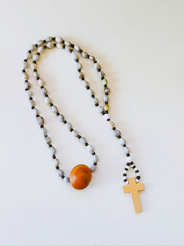 Guia de preto velho com lagrima de N. Senhora