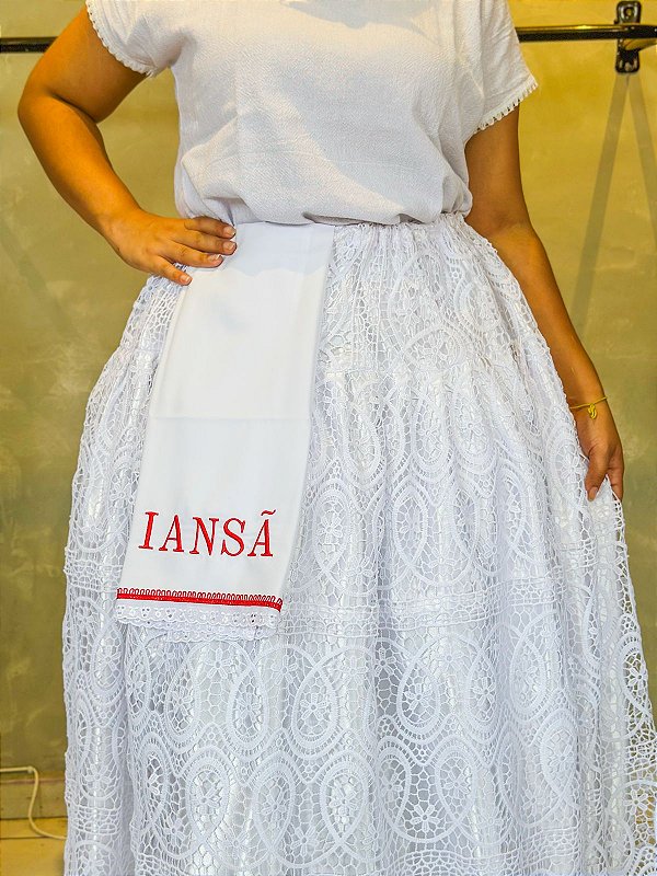 Pano de bater cabeça personalizado - Iansã