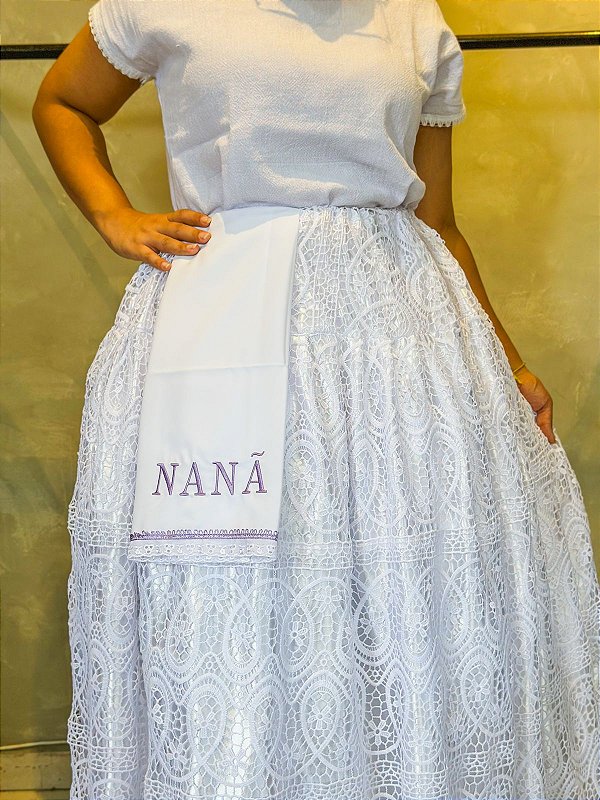 Pano de bater cabeça personalizado - Nanã