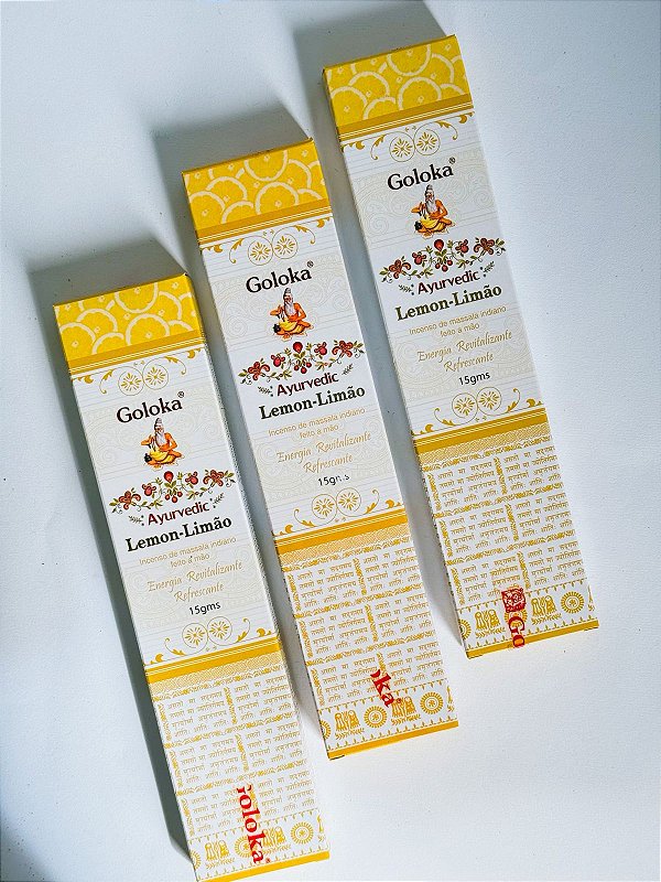 Incenso Goloka de Massala  - Lemon (limão)