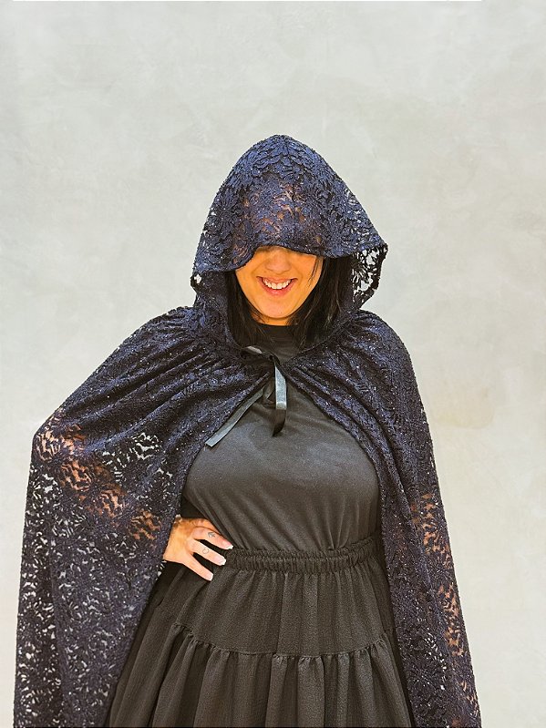 Capa de renda luxo azul escuro para pomba gira